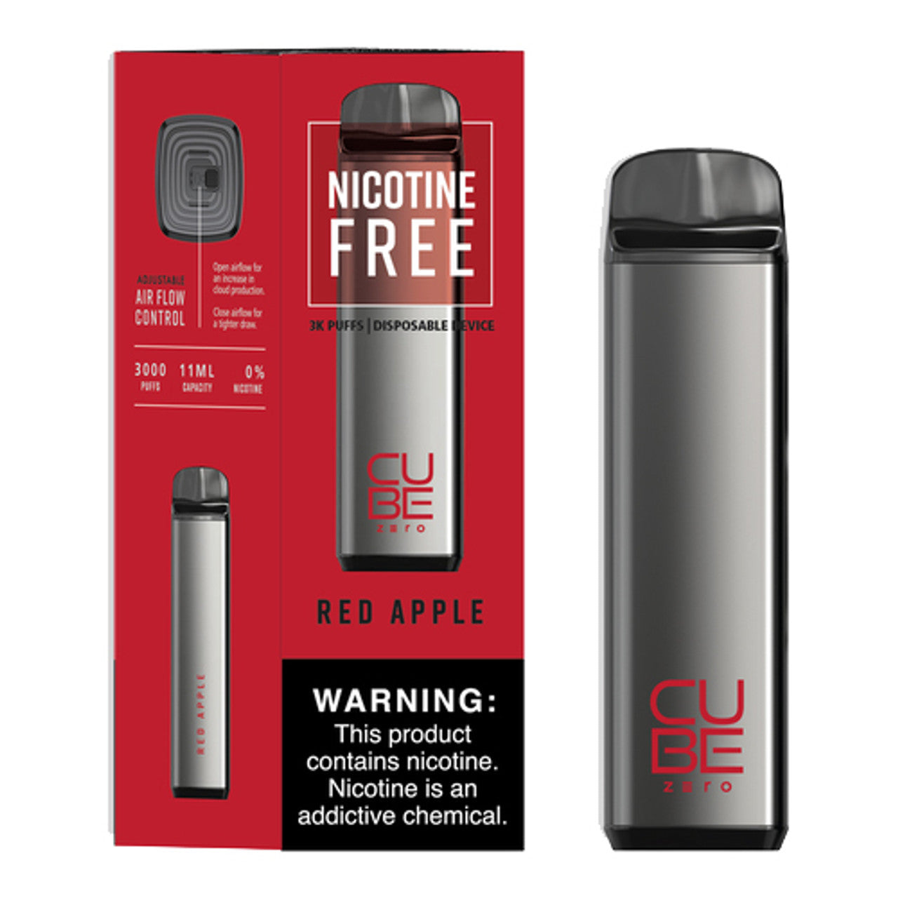 CUBE ZERO 0% Nicotine Disposable [3000]