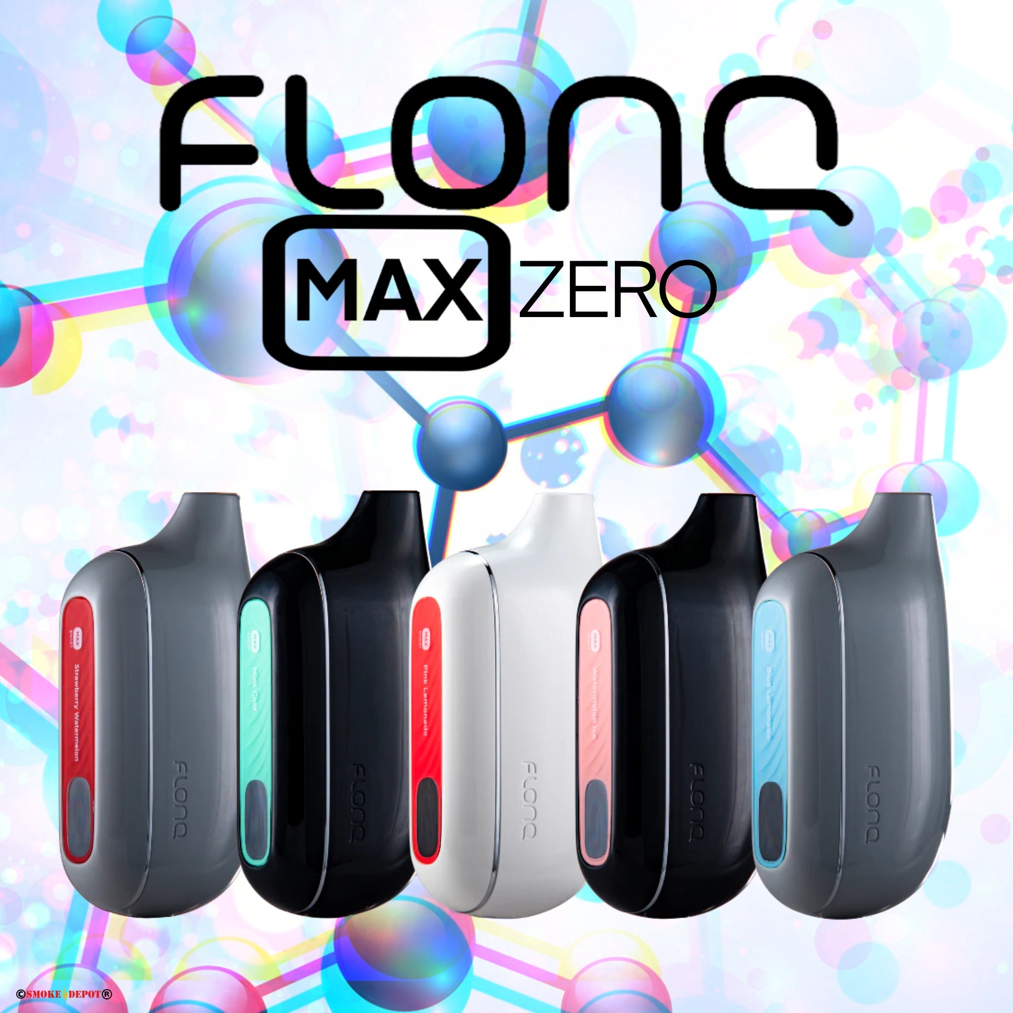 FLONQ Max Zero (0% Nicotine) Rechargeable Disposable [10,000]