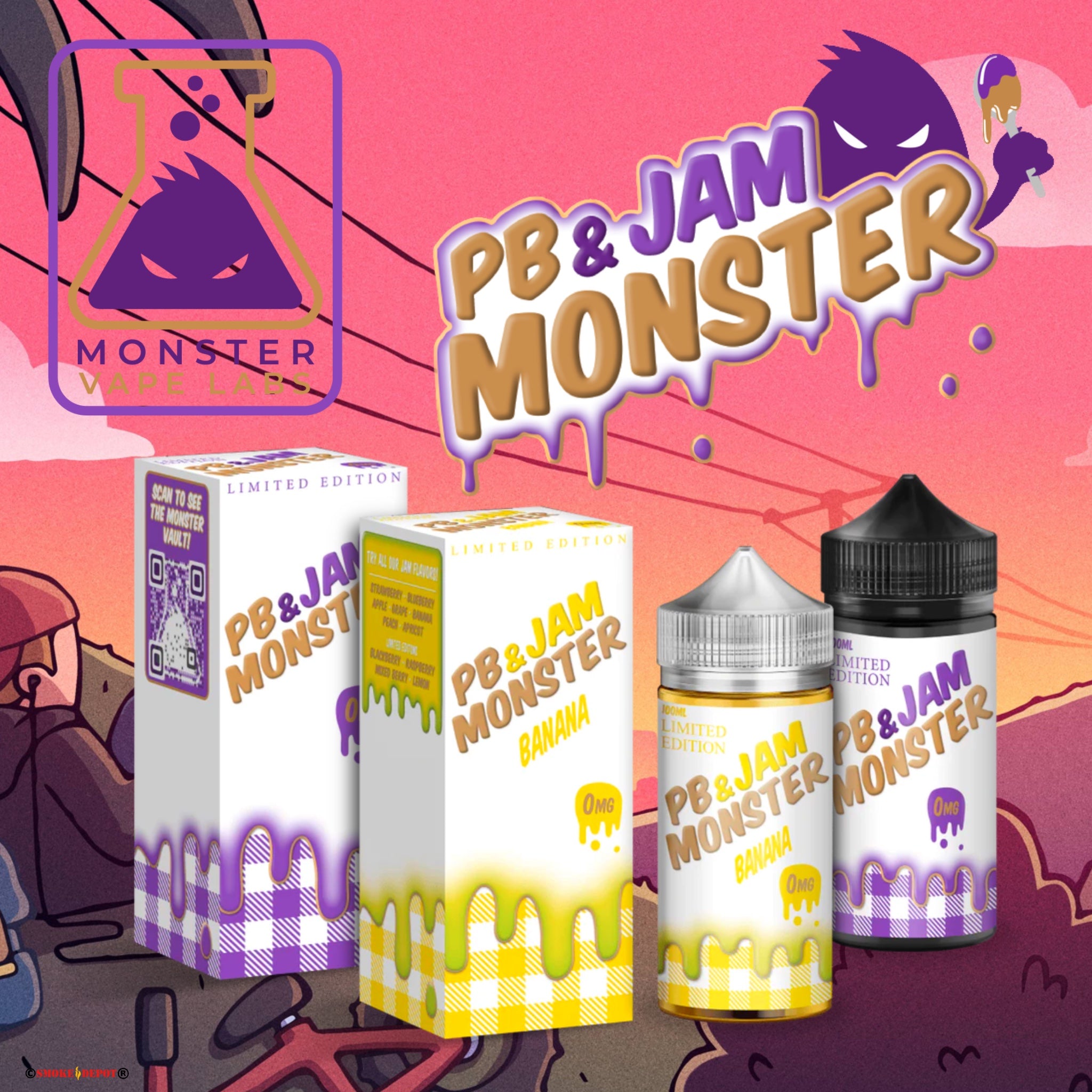 MONSTER PB & Jam Monster E-Liquids