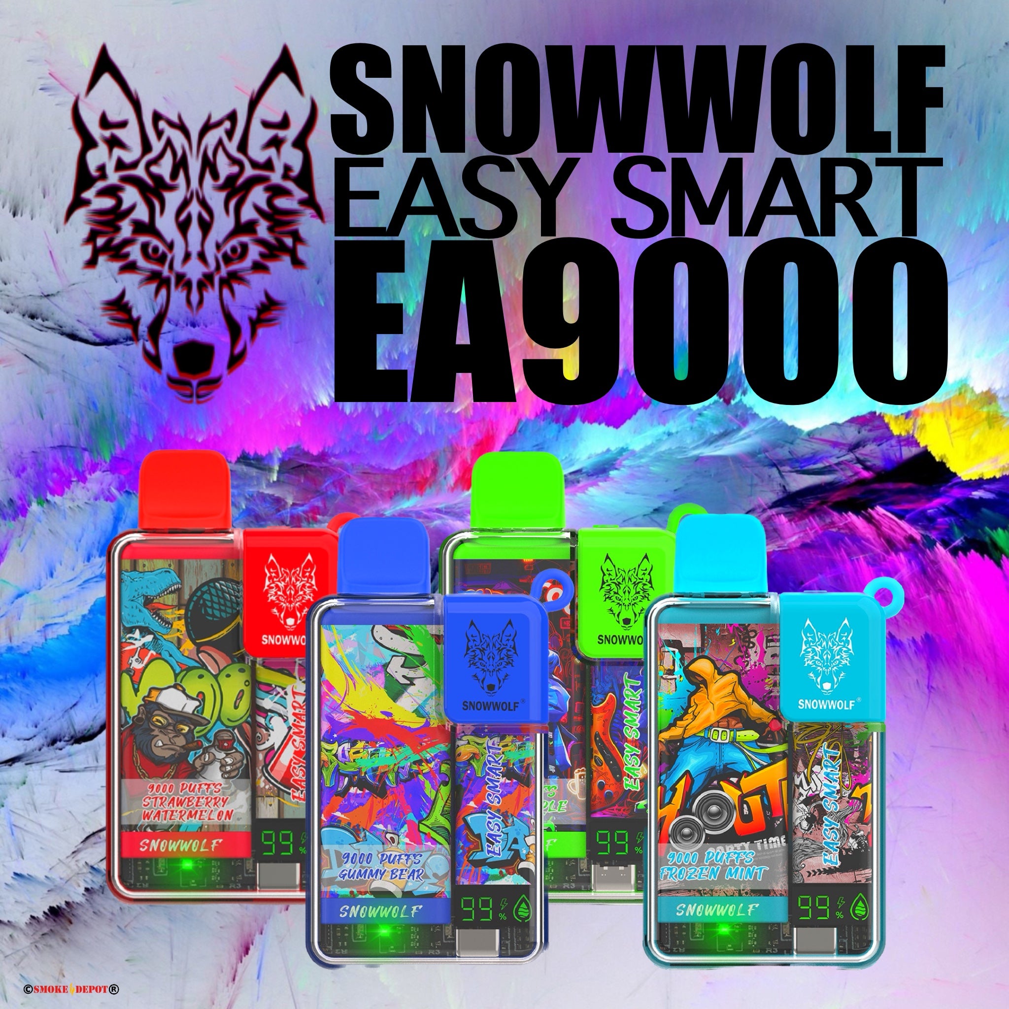 SNOWWOLF Easy Smart EA9000 Rechargeable Disposable [9000]