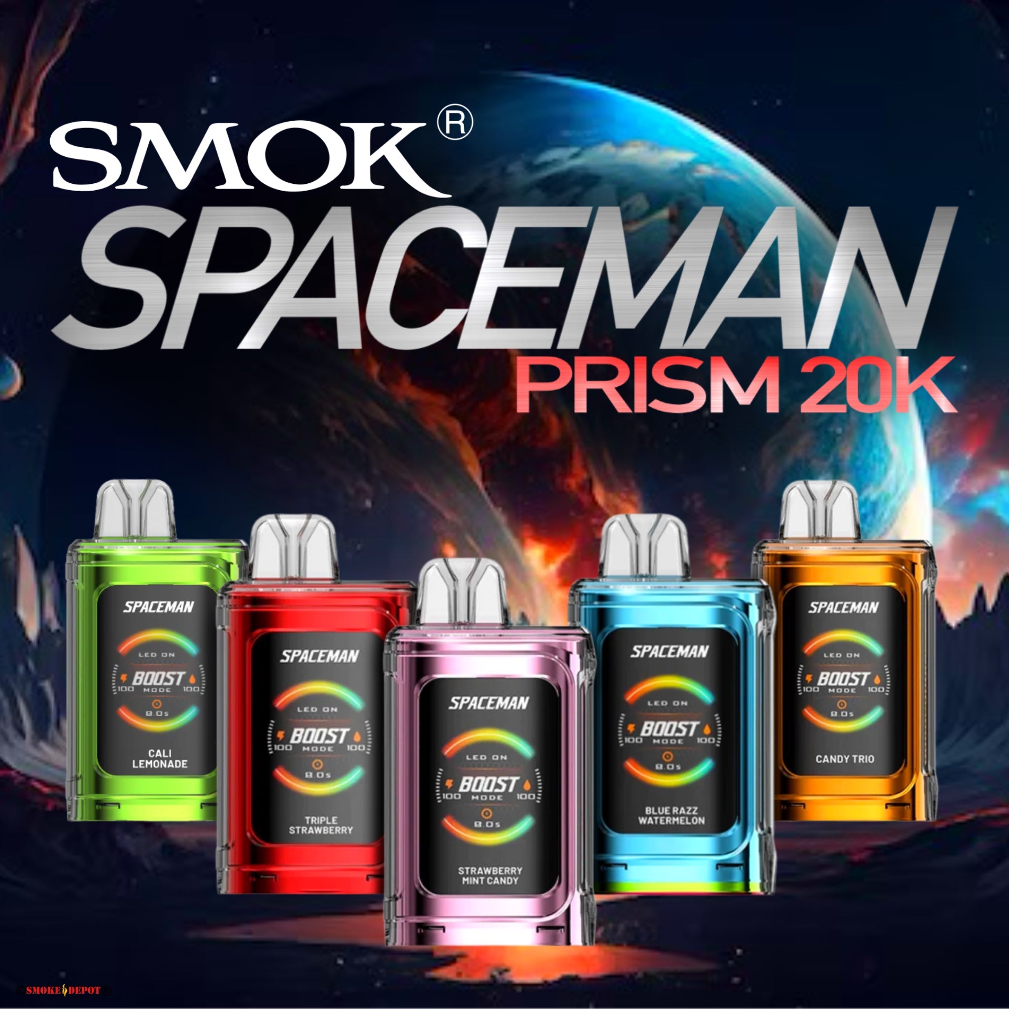 SMOK Spaceman Prism 20K Rechargeable Disposable [20,000]