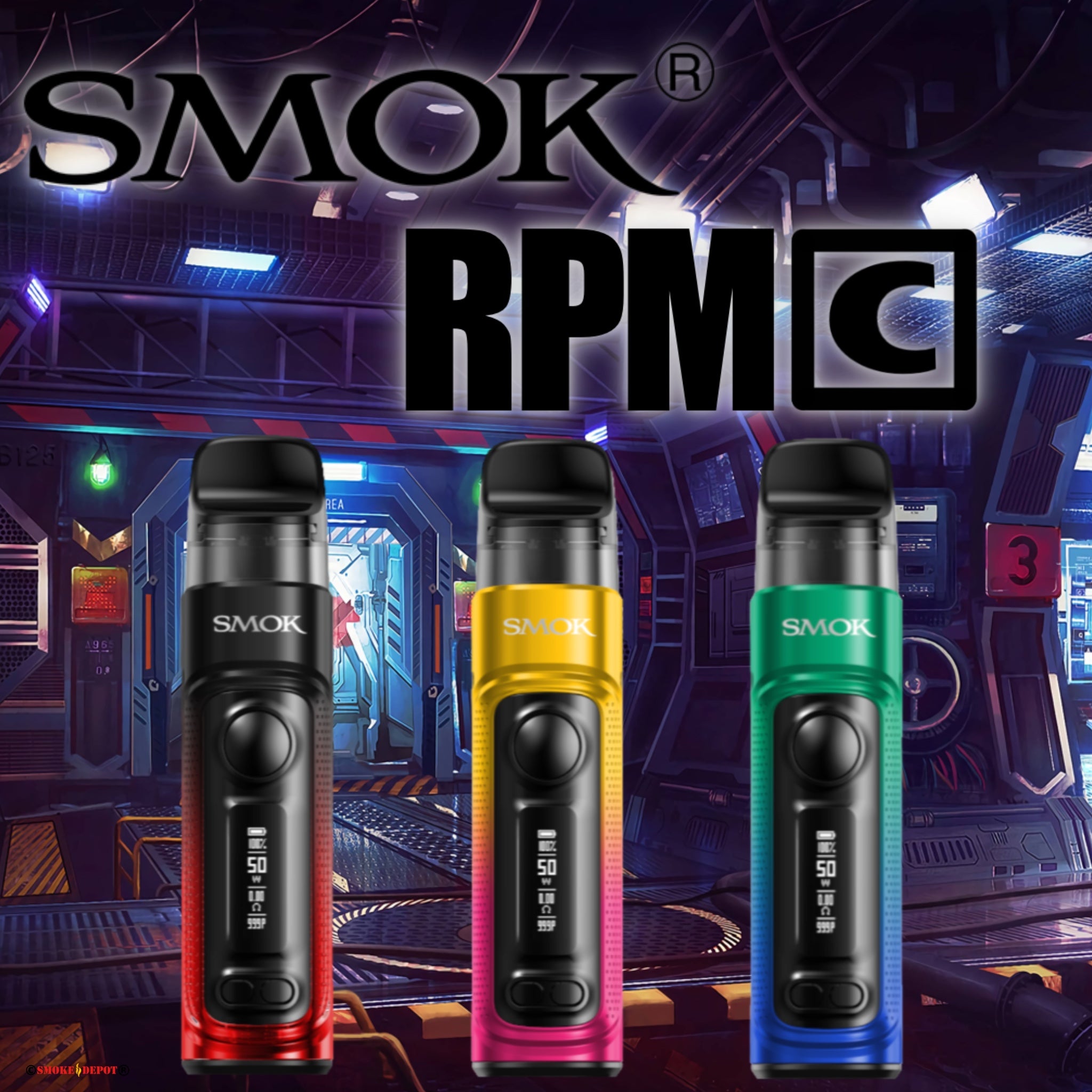 smok rpm c pod kit SMOK RPM C Kit – Smoke Depot & Vape Lounge