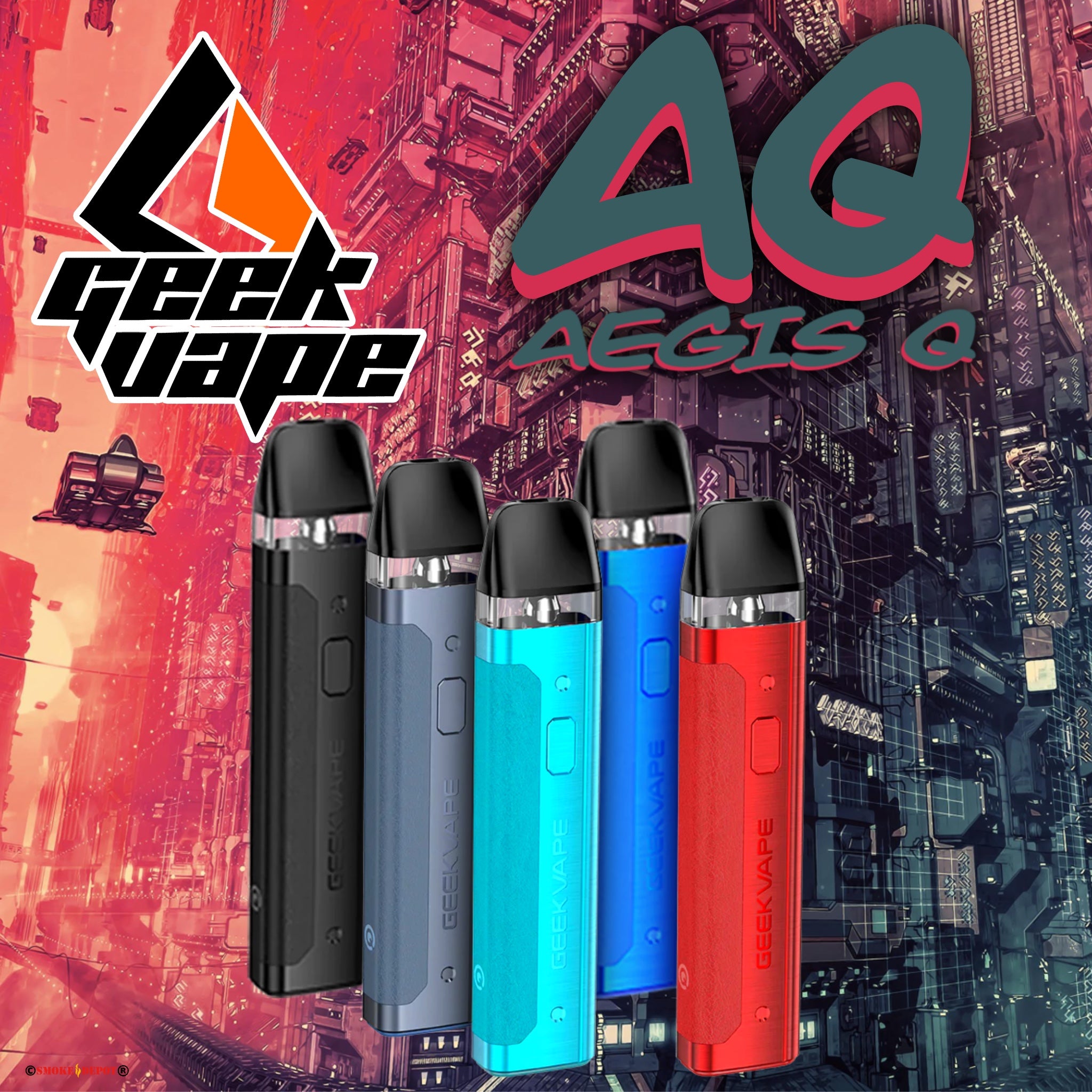 GEEKVAPE AQ (Aegis Q) Kit Smoke Depot & Vape Lounge GEEKVAPE AQ (Aegis Q) Kit Smoke Depot & Vape Lounge
