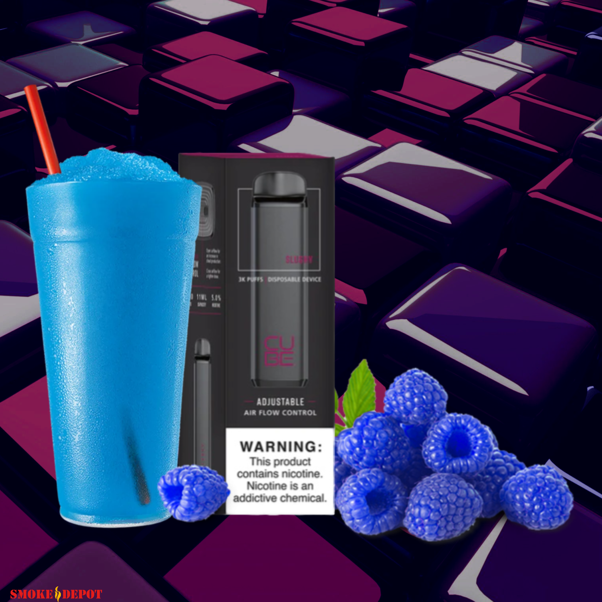 CUBE ZERO 0% Nicotina Desechable [3000]