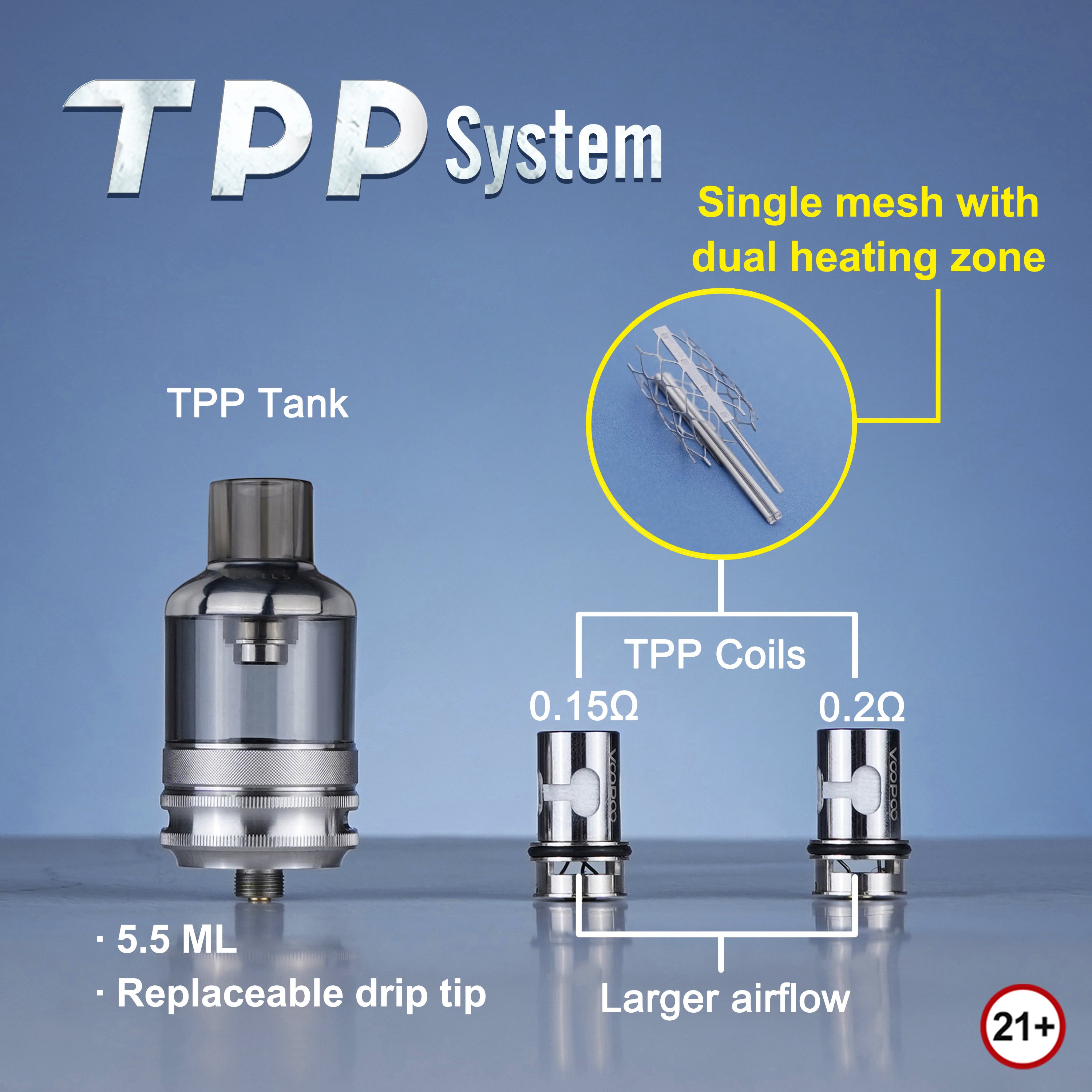 VOOPOO TPP Tank Accessories Smoke Depot & Vape Lounge VOOPOO TPP Tank Accessories Smoke Depot & Vape Lounge