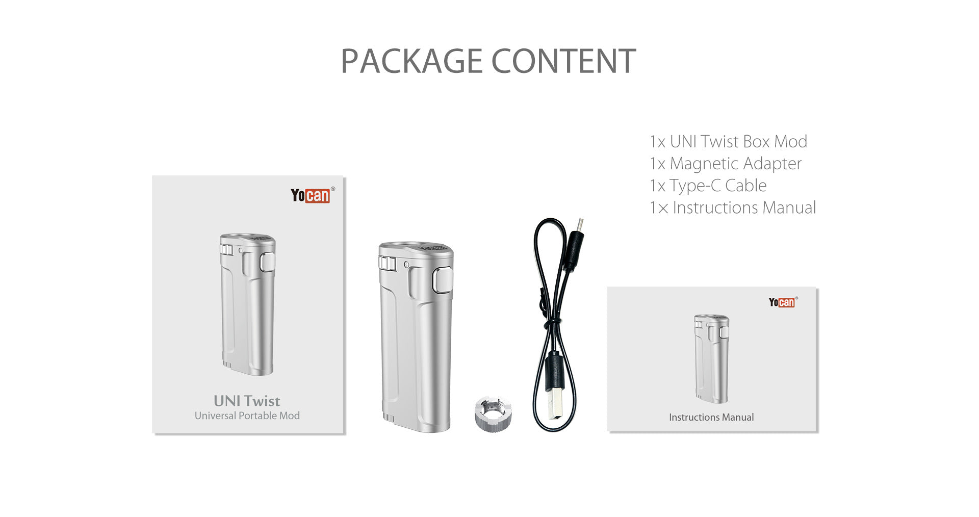 Batería de cartucho YOCAN UNI Twist 510